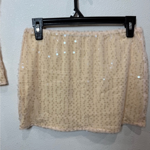 Champagne Sequin Two-Piece Glam Set - Picture 3 of 8